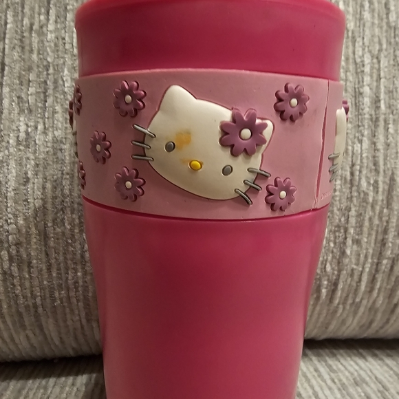 ♡ Vintage Pink Hello Kitty ZAK 16oz Insulated Tumbler Cup Sanrio 2002 ♡ - Picture 2 of 12